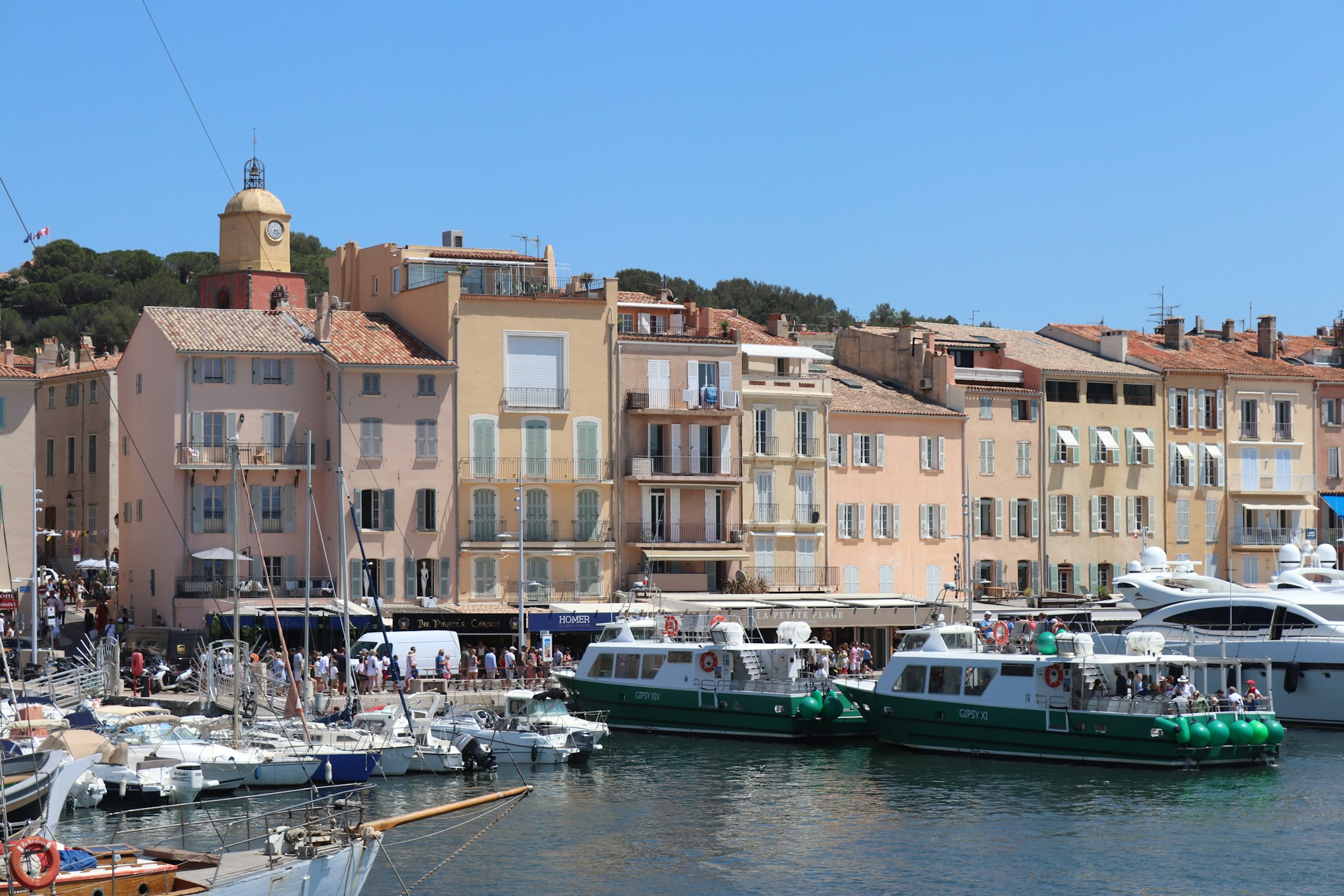 View of Saint-Tropez and the French Riviera